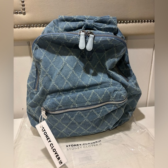Stoney Clover Lane Denim Classic Backpack Coastal Cowgirl Cove - Picture 3 of 11